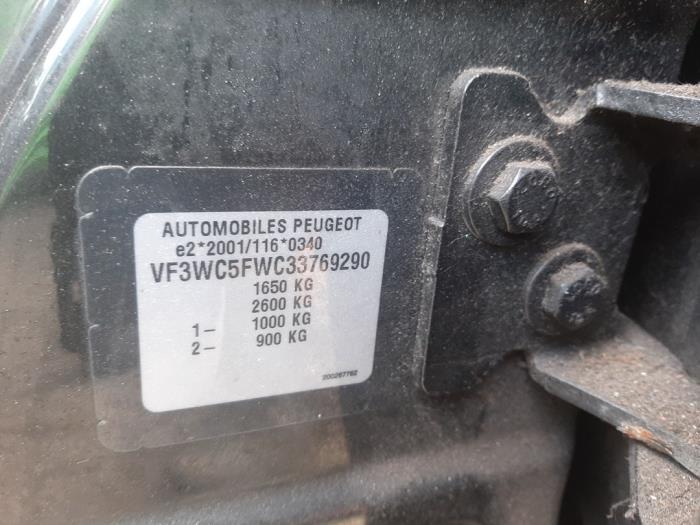 Peugeot 207/207+ 1.6 16V VTi Sloopvoertuig (2007, Zwart)