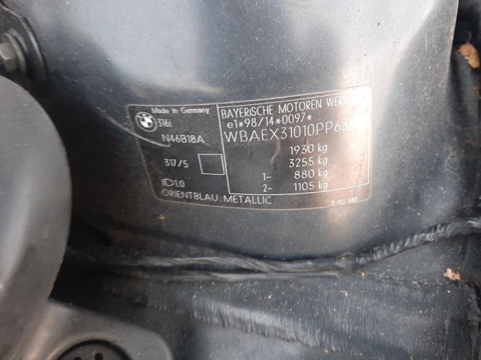 BMW 3 serie Touring 316i 16V Sloopvoertuig (2004, Blauw)