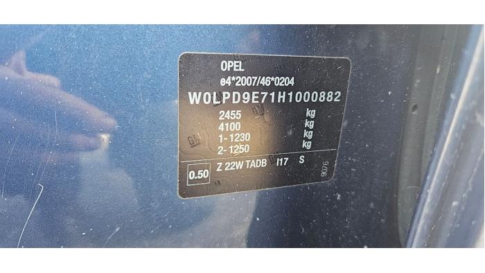 Opel Zafira Tourer 2.0 CDTI 16V 170 Ecotec Sloopvoertuig (2017, Donker, Blauw)