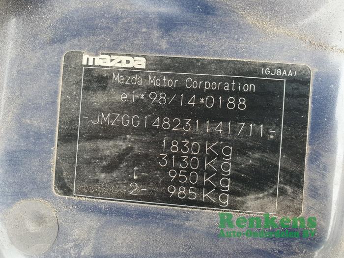 Mazda 6 Sport 1.8i 16V Sloopvoertuig (2004, Blauw)