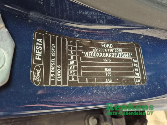 Ford Fiesta 6 1.5 TDCi Sloopvoertuig (2015, Blauw)