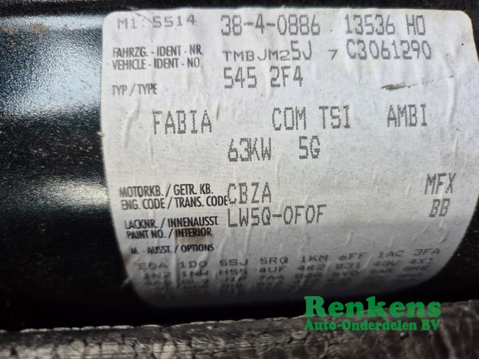 Skoda Fabia II Combi 1.2 TSI Sloopvoertuig (2011, Blauw)