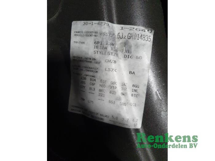 Seat Ibiza IV 1.0 EcoTSI 12V Sloopvoertuig (2015, Grijs)