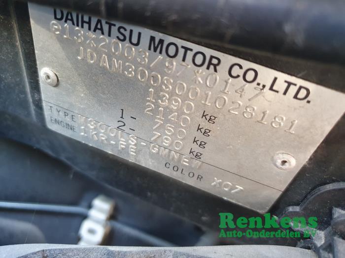 Daihatsu Sirion 2 1.0 12V DVVT Sloopvoertuig (2008, Zwart)
