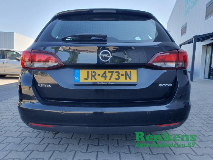 Opel Astra K Sports Tourer 1.0 Turbo 12V Schadevoertuig (2016, Zwart)