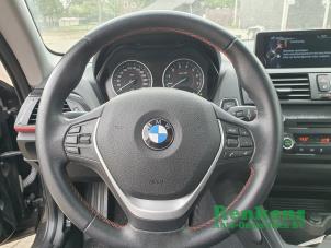 BMW 1 serie 116i 1.6 16V Schadevoertuig (2013, Zwart)
