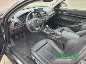 BMW 1 serie 116i 1.6 16V Schadevoertuig (2013, Zwart)