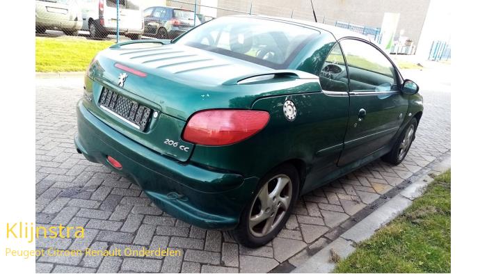 Peugeot 206 CC 1.6 16V Sloopvoertuig (2002, Groen)