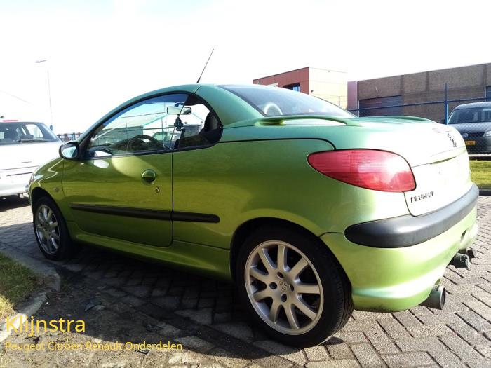 Peugeot 206 CC 2.0 16V Sloopvoertuig (2001, Groen)