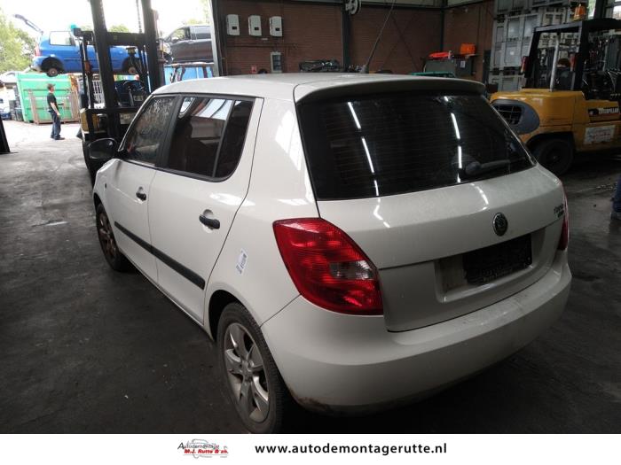 Skoda Fabia II 1.2i 12V Sloopvoertuig (2010, Wit)