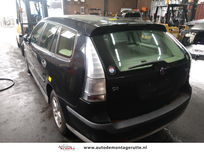 Saab 9-3 Sport Estate 1.9 TiD Sloopvoertuig (2005, Zwart)