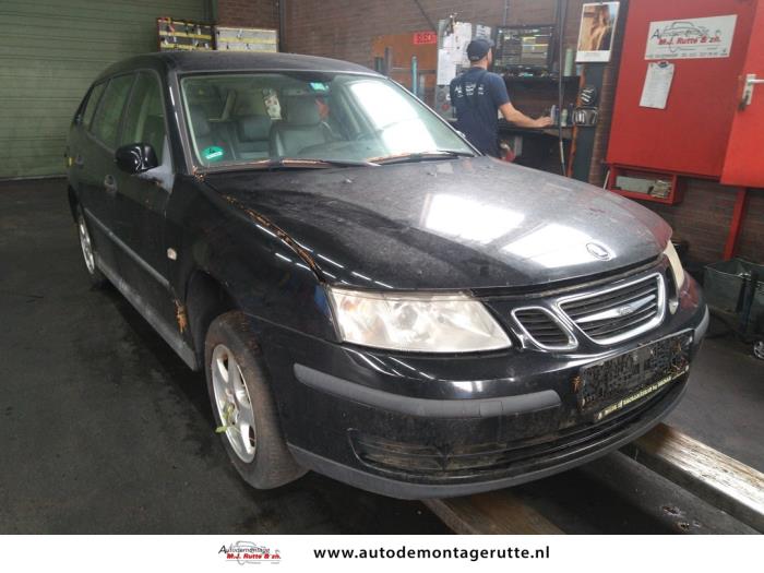 Saab 9-3 Sport Estate 1.9 TiD Sloopvoertuig (2005, Zwart)
