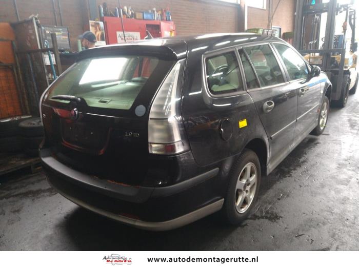 Saab 9-3 Sport Estate 1.9 TiD Sloopvoertuig (2005, Zwart)