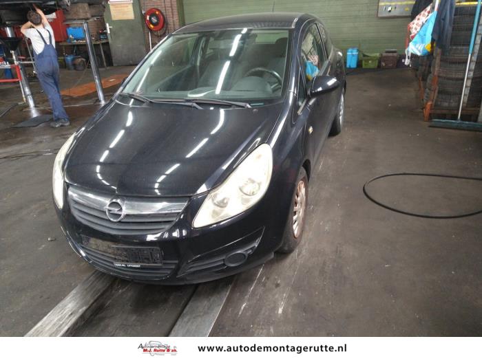 Opel Corsa D 1.2 16V Sloopvoertuig (2007, Zwart)