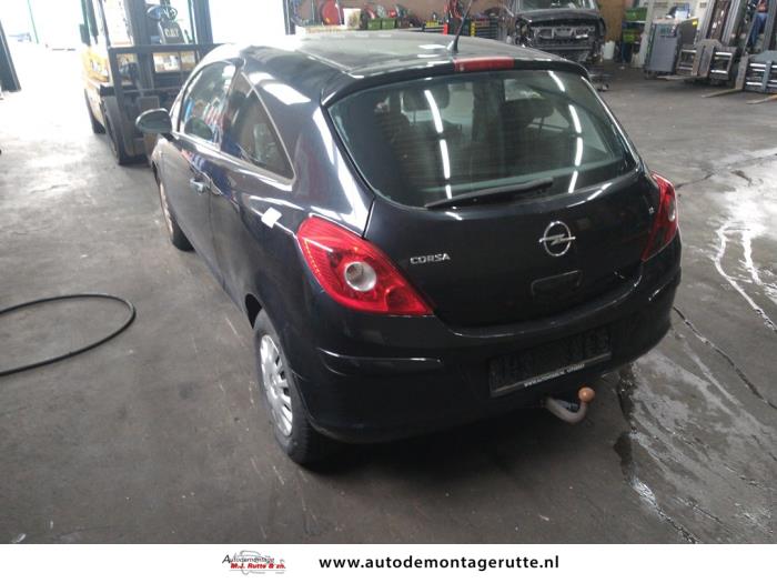 Opel Corsa D 1.2 16V Sloopvoertuig (2007, Zwart)