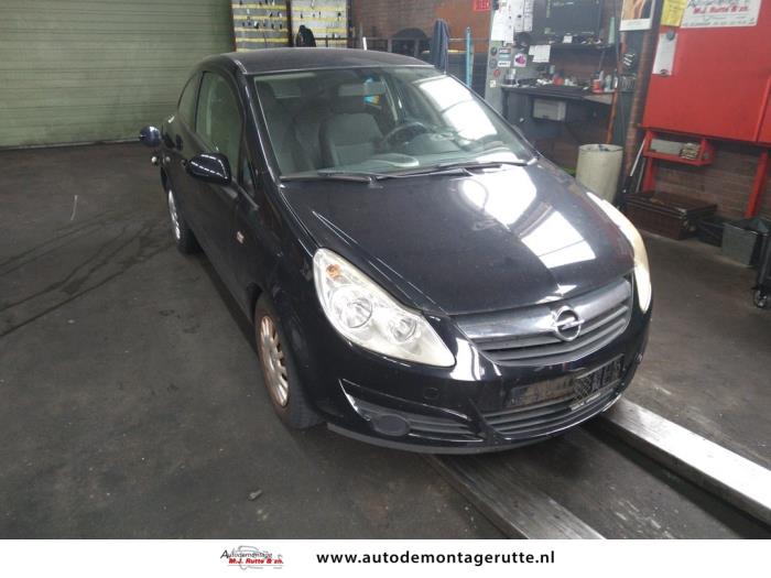 Opel Corsa D 1.2 16V Sloopvoertuig (2007, Zwart)