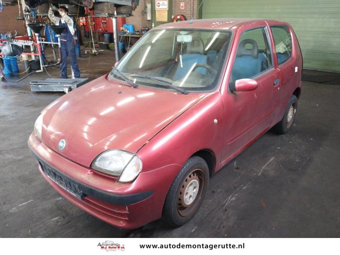 Fiat Seicento 1.1 MPI S,SX,Sporting Sloopvoertuig (2002, Rood)