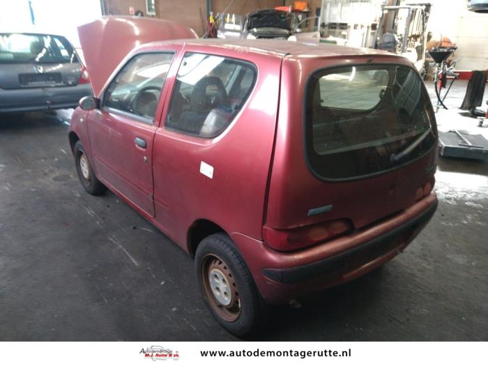 Fiat Seicento 1.1 MPI S,SX,Sporting Sloopvoertuig (2002, Rood)