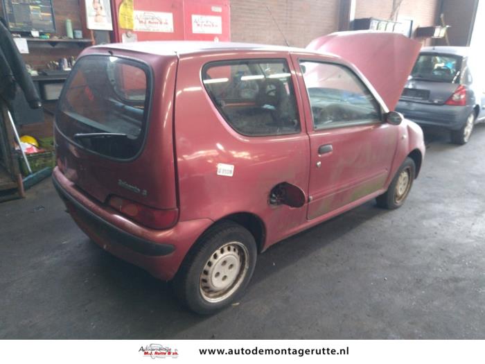 Fiat Seicento 1.1 MPI S,SX,Sporting Sloopvoertuig (2002, Rood)