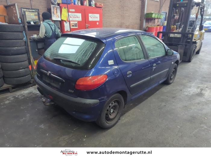 Peugeot 206 1.4 XR,XS,XT,Gentry Sloopvoertuig (1999, Blauw)