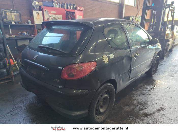 Peugeot 206 1.4 16V Sloopvoertuig (2004, Zwart)