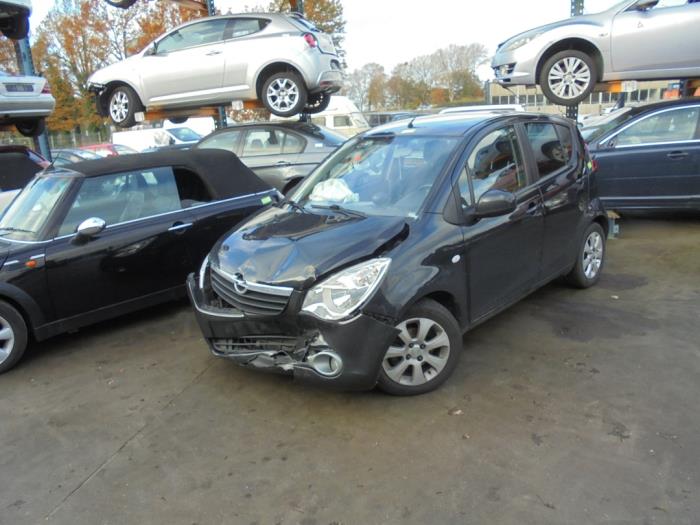 Opel Agila 1.2 16V Sloopvoertuig (2009, Zwart)