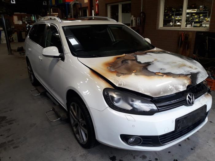 Volkswagen Golf VI Variant 1.4 TSI 122 16V Sloopvoertuig (2010, Wit)