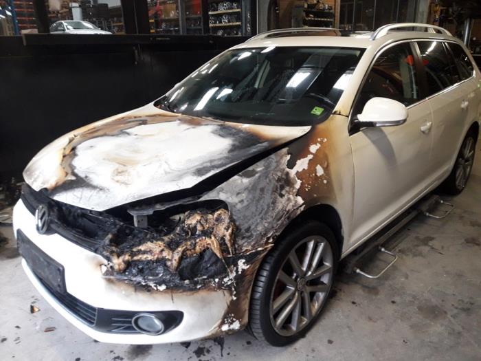 Volkswagen Golf VI Variant 1.4 TSI 122 16V Sloopvoertuig (2010, Wit)