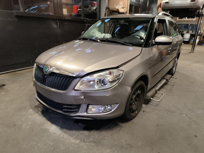 Skoda Fabia II Combi 1.2 TDI 12V Greenline Sloopvoertuig (2010, Beige)