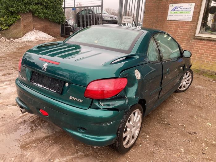 Peugeot 206 CC 1.6 16V Sloopvoertuig (2002, Groen)