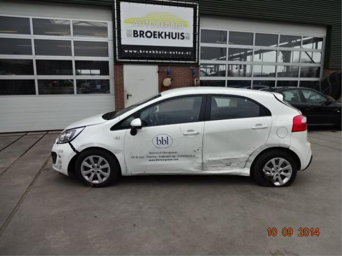 Kia Rio III 1.2 CVVT 16V Sloopvoertuig (2013, Wit)