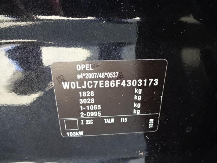 Opel Mokka/Mokka X 1.4 Turbo 16V 4x2 Sloopvoertuig (2015, Zwart)