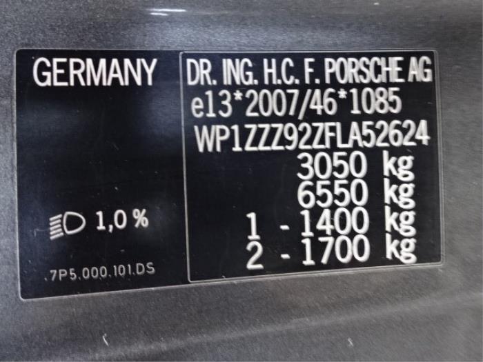 Porsche Cayenne II 3.0 S E-Hybrid 24V Sloopvoertuig (2015, Grijs)