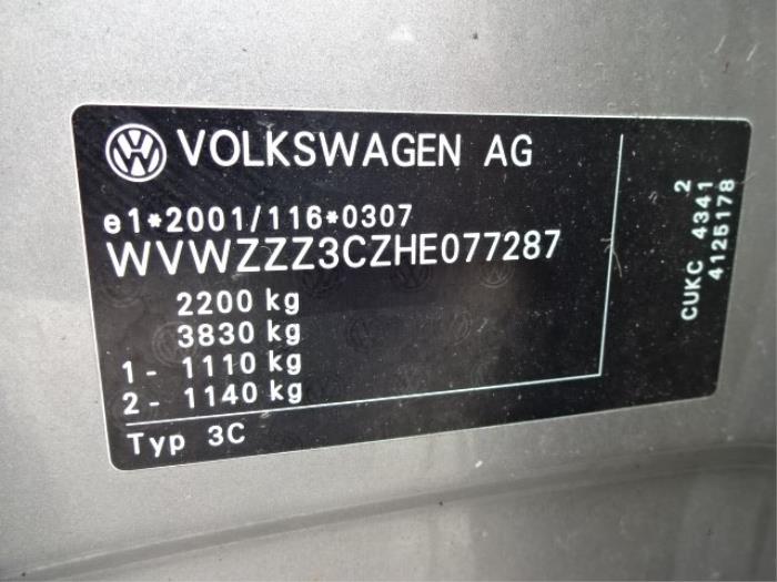 Volkswagen Passat 1.4 TSI GTE 16V Sloopvoertuig (2016, Grijs)