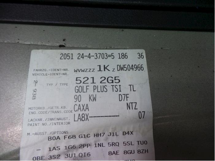 Volkswagen Golf Plus 1.4 TSI 122 16V Sloopvoertuig (2012, Bruin)