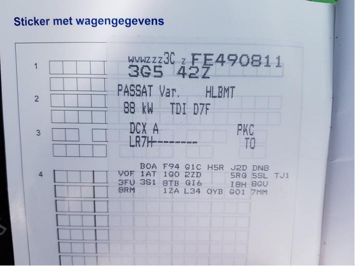 Volkswagen Passat Variant 1.6 TDI 16V Sloopvoertuig (2015, Grijs)
