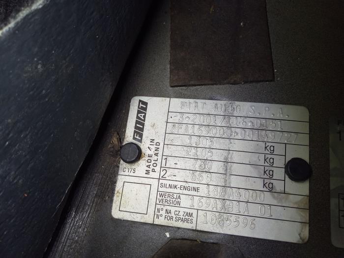 Fiat Panda 1.2 Fire Sloopvoertuig (2004, Zwart)