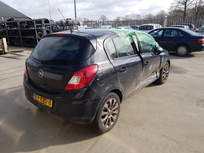 Opel Corsa D 1.2 16V Sloopvoertuig (2010, Zwart)