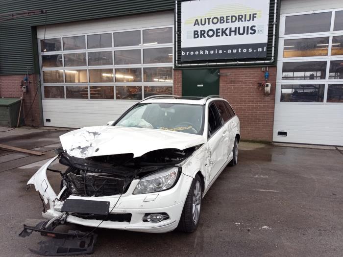 Mercedes C Estate 1.6 C-180K 16V BlueEfficiency Sloopvoertuig (2009, Wit)