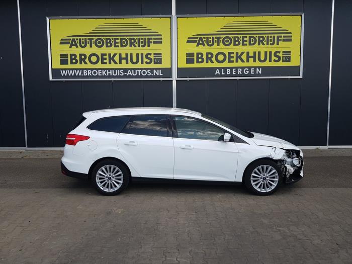 Ford Focus 3 Wagon 1.0 Ti-VCT EcoBoost 12V 125 Sloopvoertuig (2018, Wit)