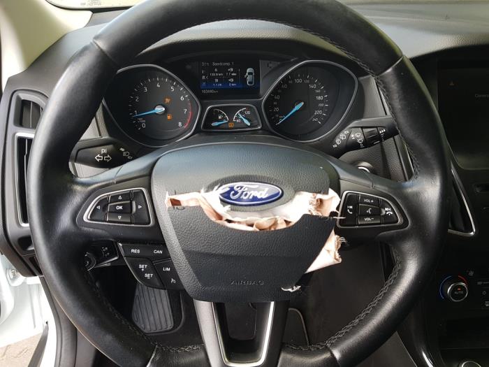 Ford Focus 3 Wagon 1.0 Ti-VCT EcoBoost 12V 125 Sloopvoertuig (2018, Wit)