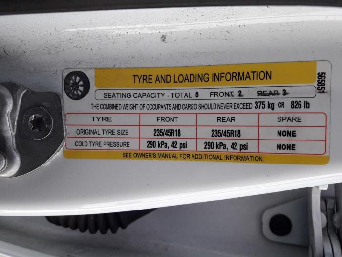 Tesla Model 3 Long Range AWD 75 kWh Sloopvoertuig (2019, Wit)