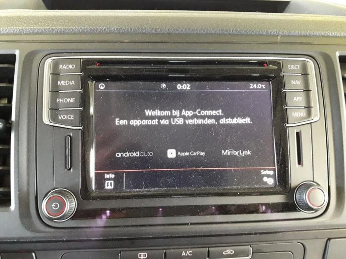 Volkswagen Transporter T6 2.0 TDI 150 Sloopvoertuig (2018, Zwart)