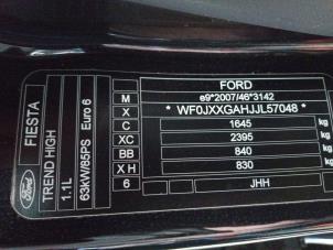 Ford Fiesta 7 1.1 Ti-VCT 12V 85 Sloopvoertuig (2018, Zwart)