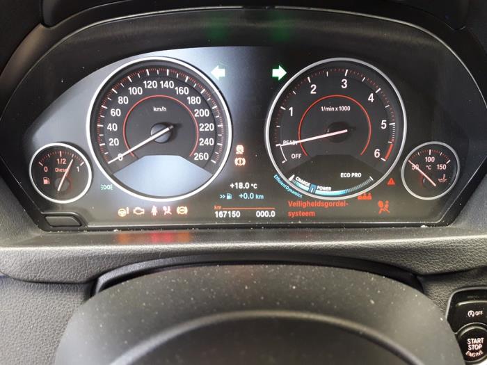 BMW 3 serie 320d 2.0 16V EfficientDynamicsEdition Sloopvoertuig (2017, Zwart)