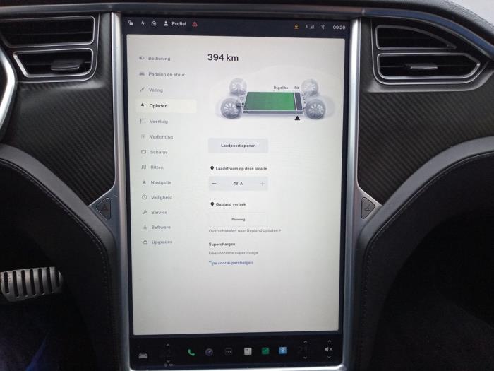 Tesla Model S P85 Sloopvoertuig (2013, Zwart)