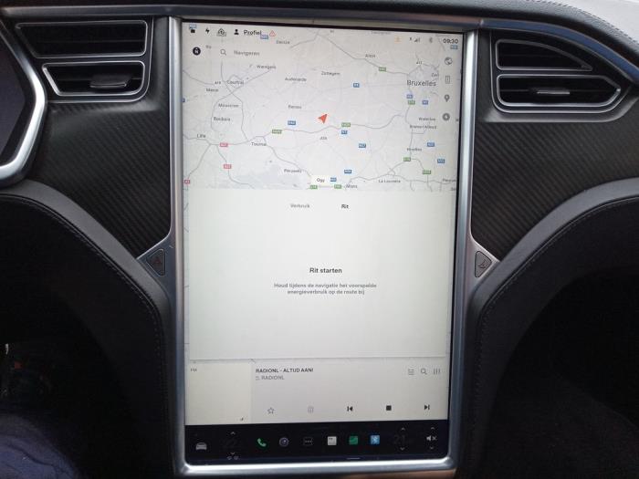 Tesla Model S P85 Sloopvoertuig (2013, Zwart)