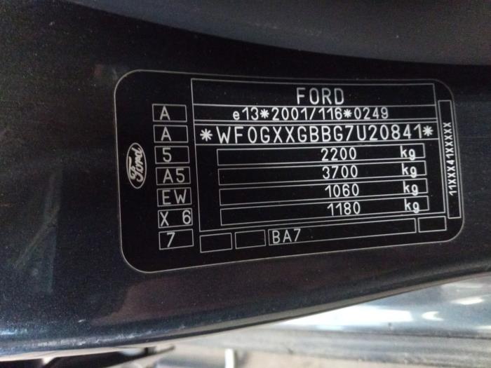 Ford Mondeo IV Wagon 2.0 16V Sloopvoertuig (2008, Grijs)