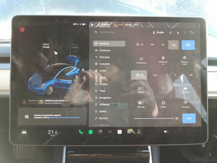 Tesla Model 3 Long Range AWD 75 kWh Sloopvoertuig (2019, Blauw)