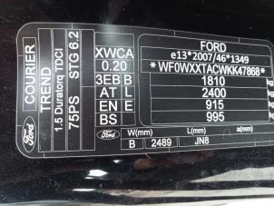 Ford Transit Courier 1.5 TDCi 75 Sloopvoertuig (2019, Zwart)